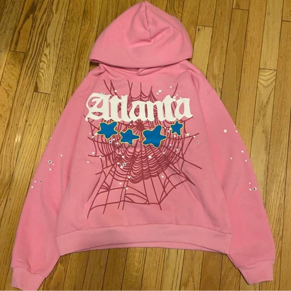 Pink Atlanta Sp5der hoodie